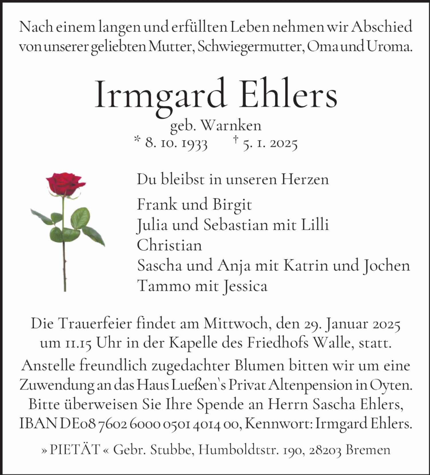 Irmgard Ehlers