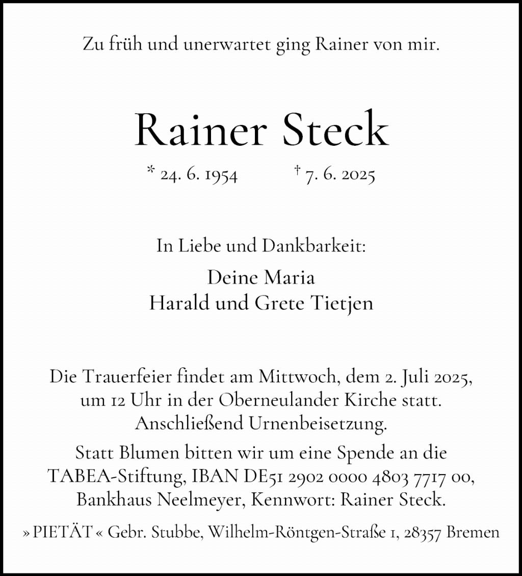 Rainer Günter Steck