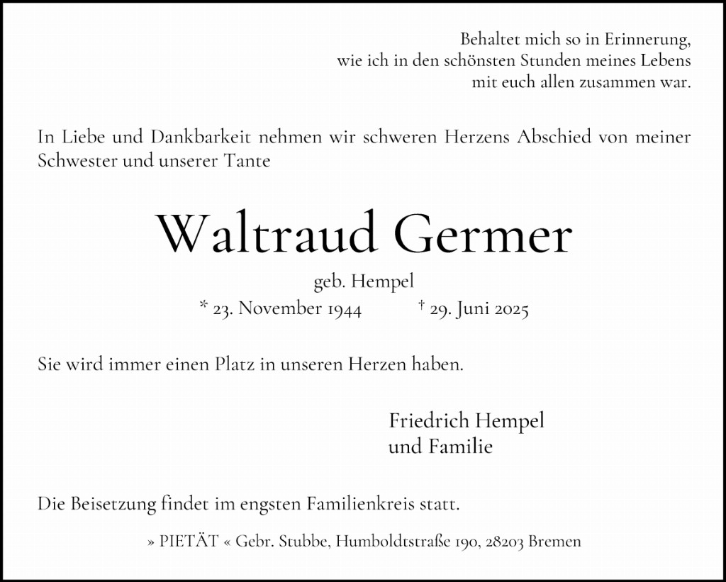Waltraud Germer