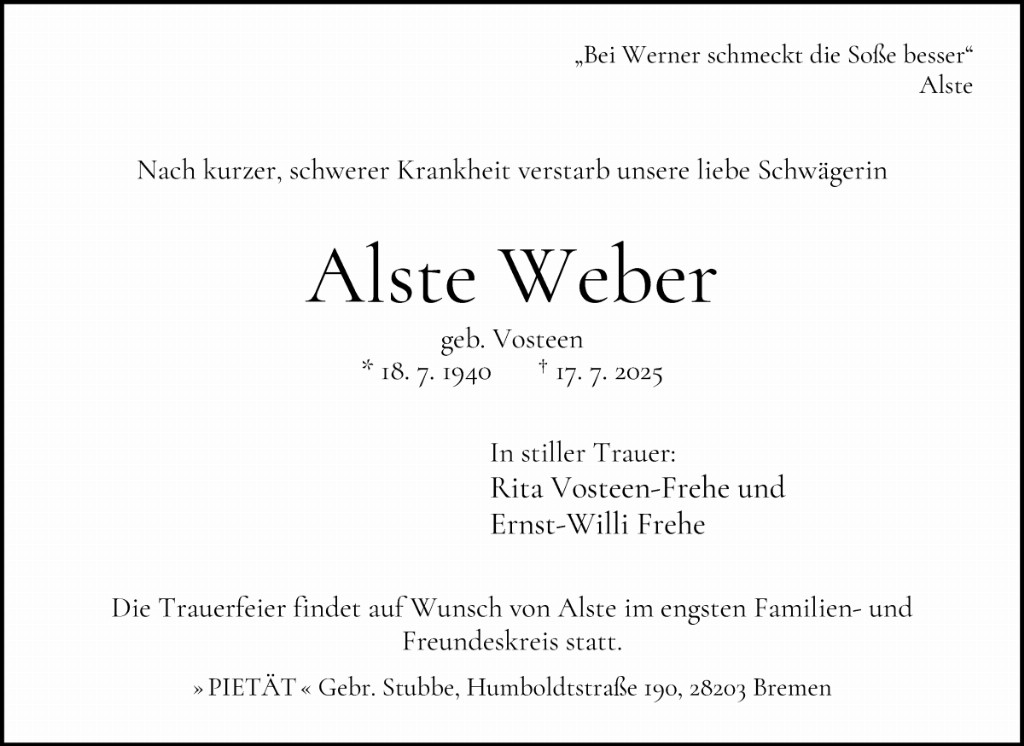 Alste Weber
