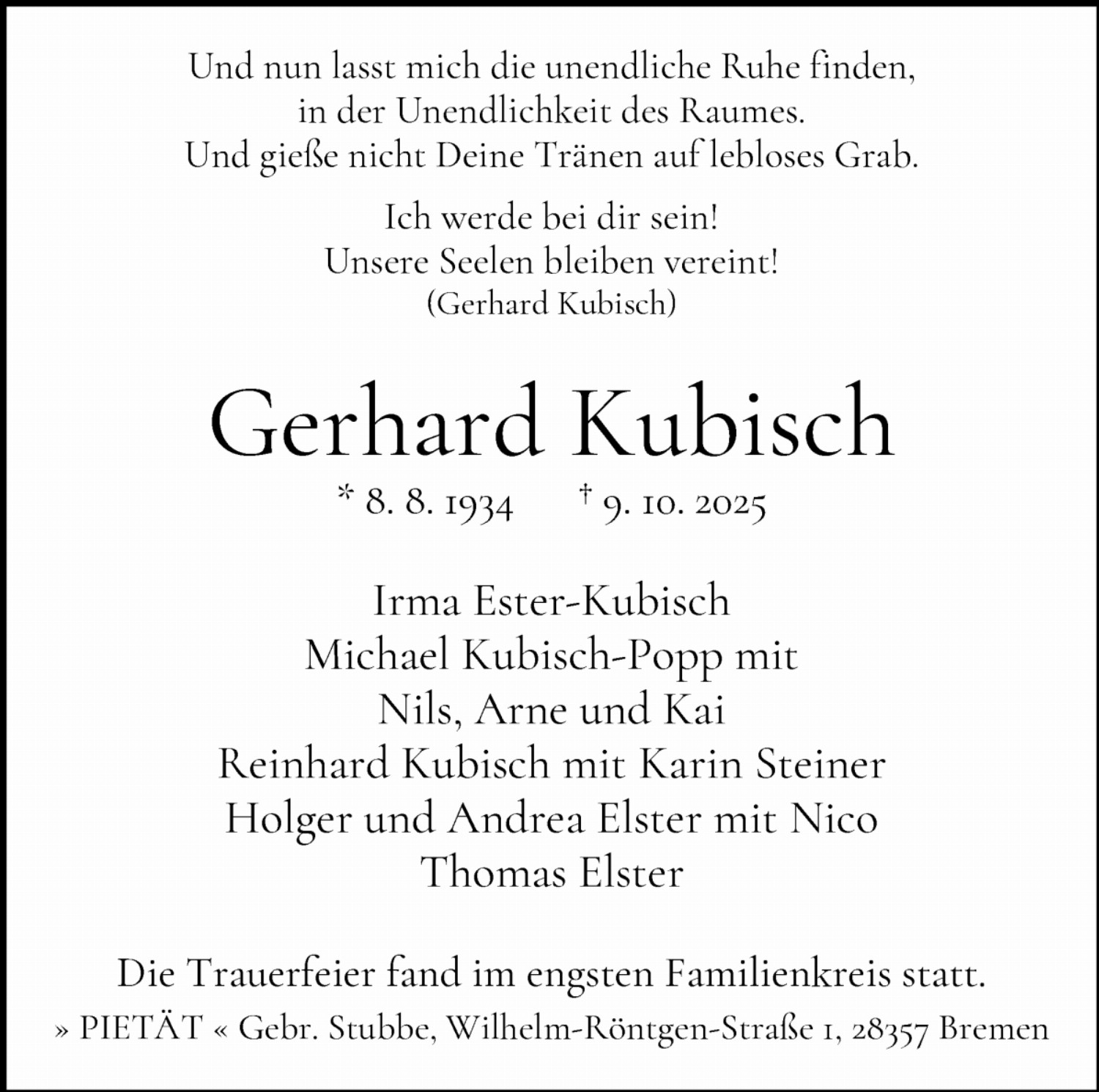 Gerhard Kubisch
