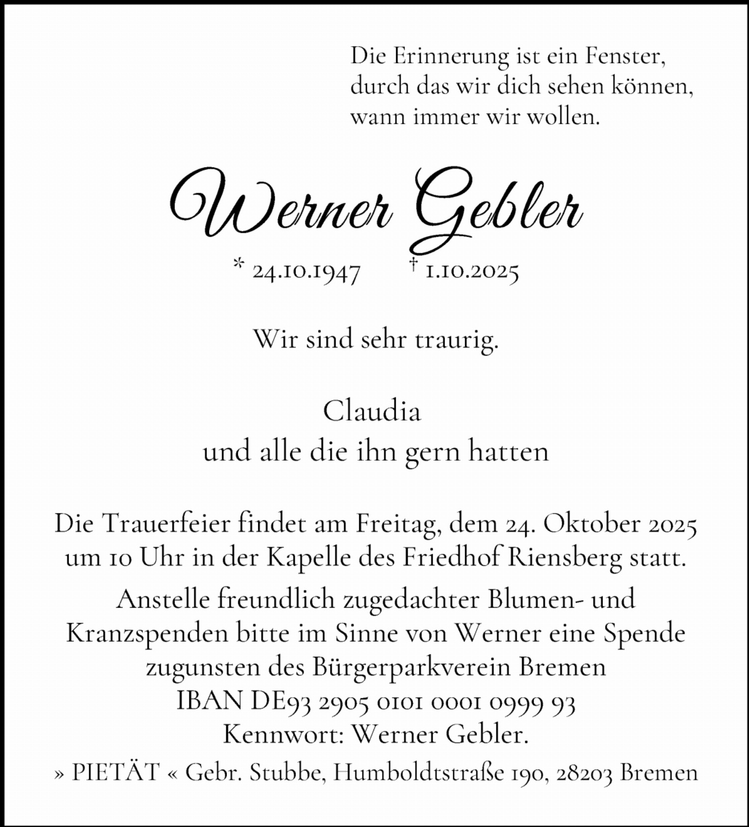 Werner Gebler