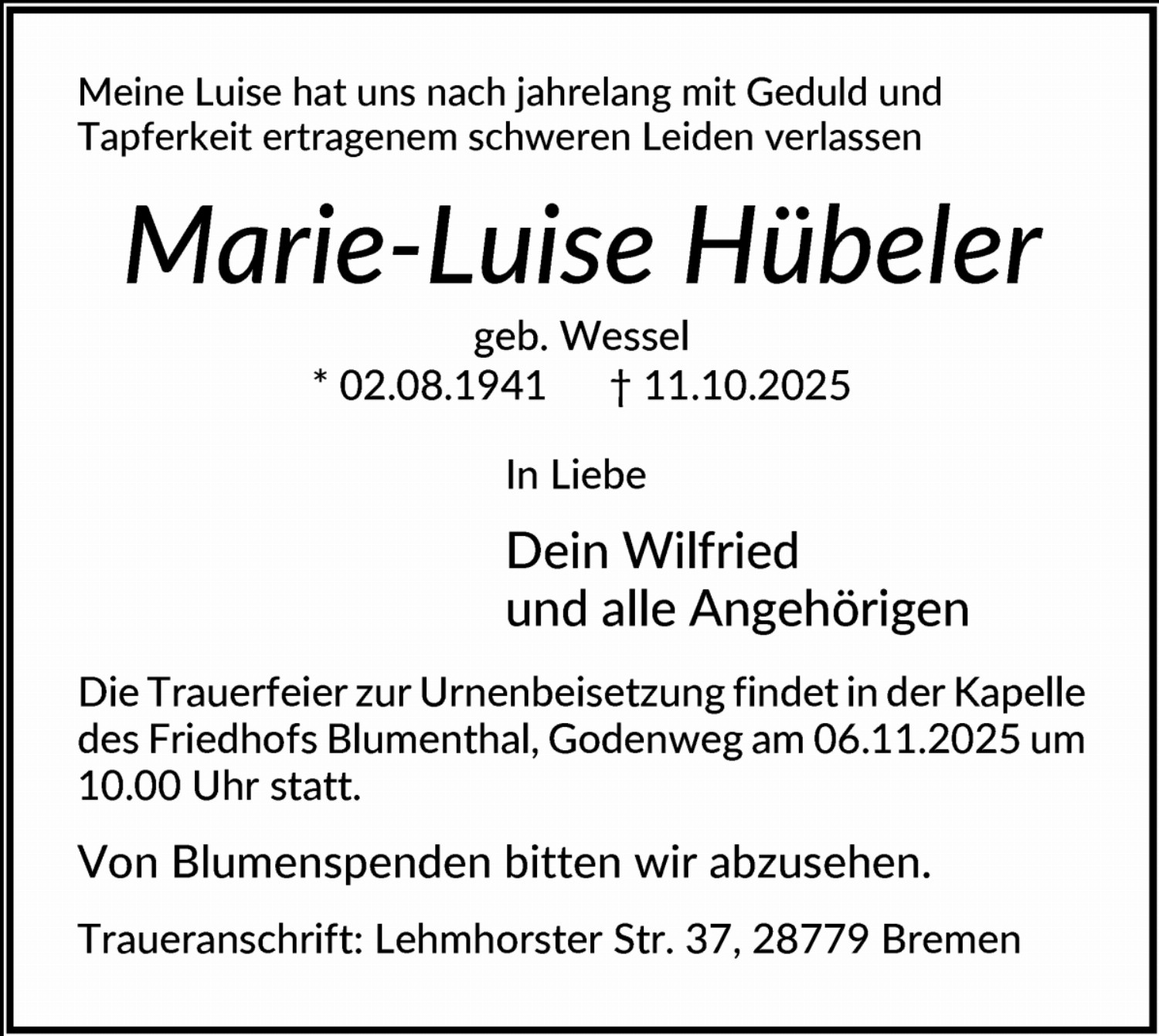 Marie-Luise Hübeler
